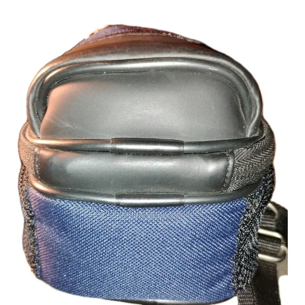 AMBICO Camera/Accessory Bag Navy Blue Gray Black‎ Strap & Belt Loop 5 Pocket Zip